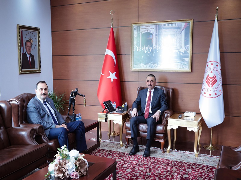 Valimiz Osman Hacıbektaşoğlu Kozlu Belediye Başkanı Altuğ Dökmeci'yi Kabul Etti