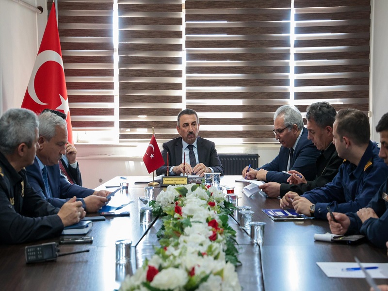 Valimiz Osman Hacıbektaşoğlu Başkanlığında Asayiş ve Güvenlik Yoplantısı Yapıldı